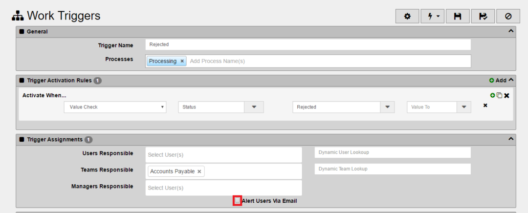 Customize Work Trigger Emails - DocMgt