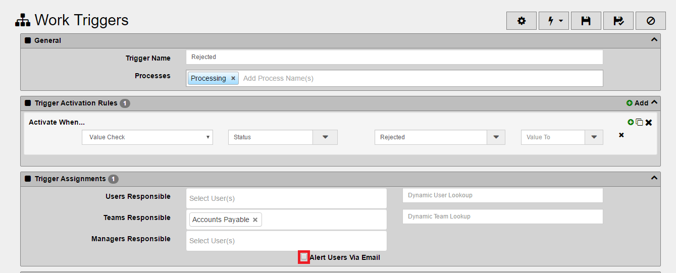 Customize Work Trigger Emails - DocMgt