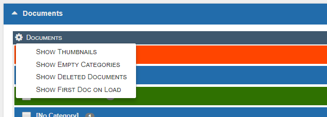 New docMgt Viewer - Main Options