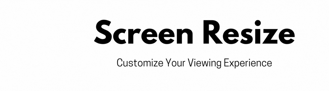 Screen Resize Banner