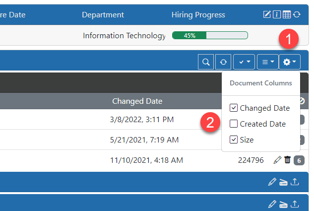 Select the Columns to View