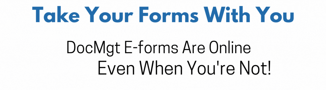 Offline E-forms