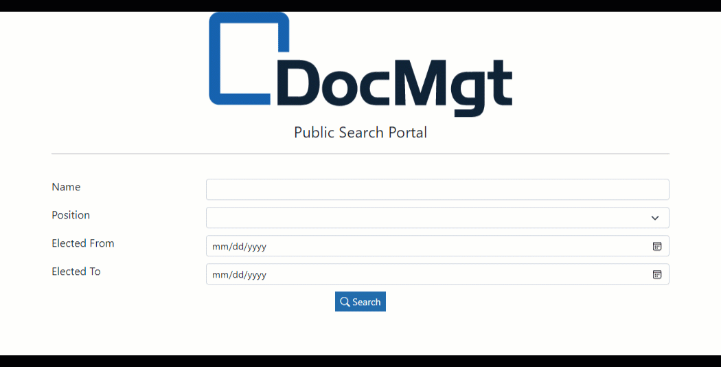 Public Portal Using E-forms