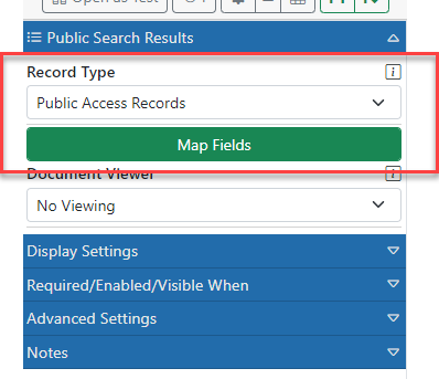 Map Result Fields