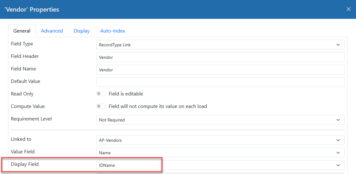 Advanced Linked Fields - Linked Field using Computed Field