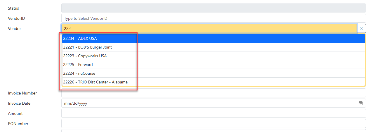 Advanced Linked Fields - Example